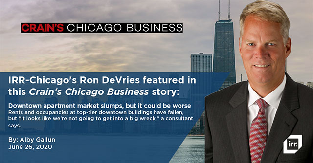 Ron DeVries in Crain's Chicago Business