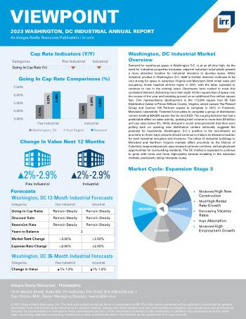 2023 Annual Viewpoint Washington, DC Industrial Report
