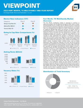 2023 Mid-Year Viewpoint Fort Worth, TX Multifamily Report