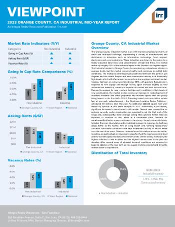 2023 Mid-Year Viewpoint Orange County, CA Industrial Report