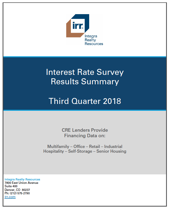 Q3 2018 IRR Interest Rate Survey Results Summary