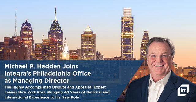 Michael P. Hedden Joins IRR-Philadelphia