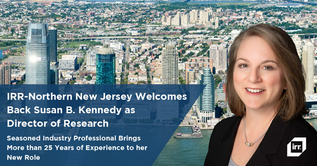 Integra Realty Resources’ Northern New Jersey Office Welcomes Back  Susan B. Kennedy as Director of Research