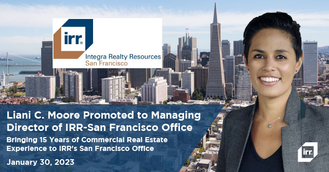 Integra Realty Resources Promotes Liani C. Moore to Managing Director of the Company’s San Francisco Office