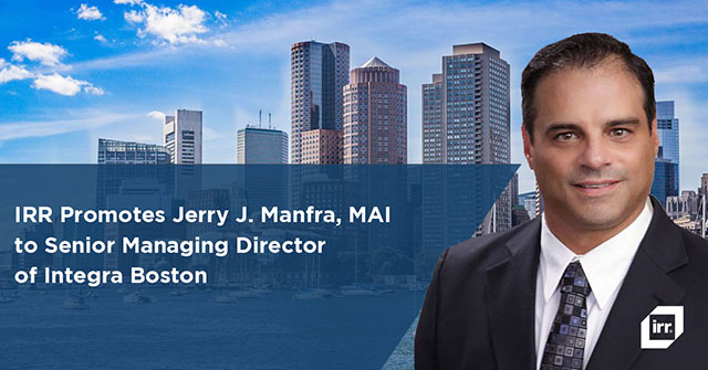 Jerry Manfra promoted to SMD at Integra Boston