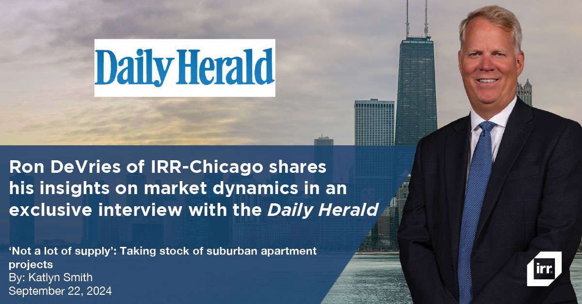 Ron DeVries of IRR-Chicago shares his insights on market dynamics in an exclusive interview with the Daily Herald