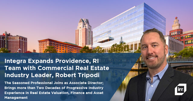 Integra Expands Providence, RI Team with  Commercial Real Estate Industry Leader, Robert Tripodi