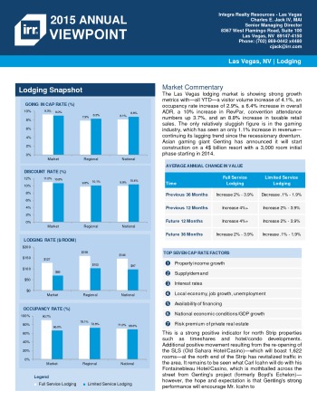 2015 Viewpoint Las Vegas Hospitality Report