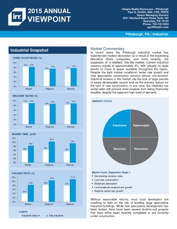 2015 Viewpoint Pittsburgh Industrial Report