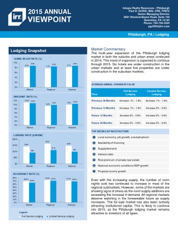 2015 Viewpoint Pittsburgh Hospitality Report