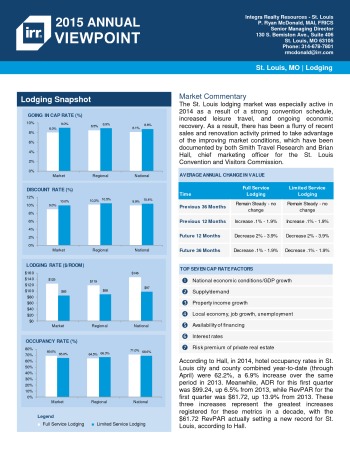 2015 Viewpoint Saint Louis Hospitality Report