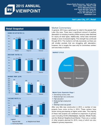 2015 Viewpoint Salt Lake City Retail Report