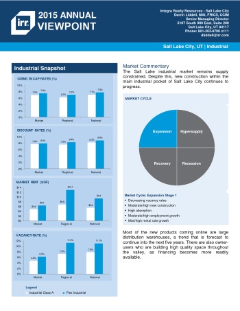 2015 Viewpoint Salt Lake City Industrial Report