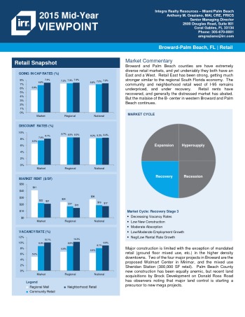 2015 Mid-Year Viewpoint Broward-Palm Beach Retail Report