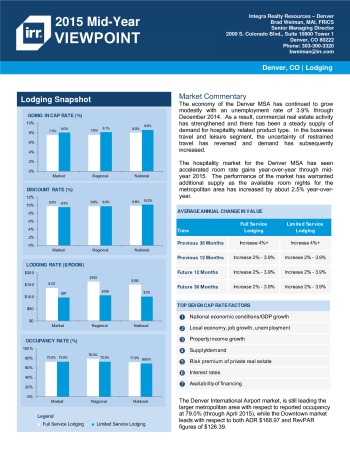 2015 Mid-Year Viewpoint Denver Hospitality Report