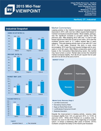 2015 Mid-Year Viewpoint Hartford Industrial Report