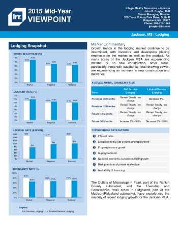 2015 Mid-Year Viewpoint Jackson Hospitality Report