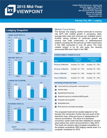 2015 Mid-Year Viewpoint Kansas City Hospitality Report