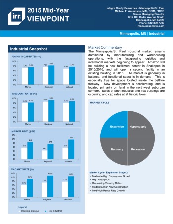 2015 Mid-Year Viewpoint Minneapolis Industrial Report