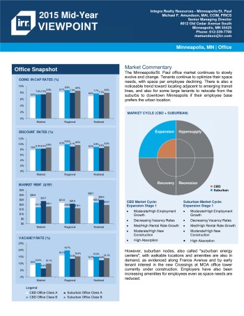 2015 Mid-Year Viewpoint Minneapolis Office Report