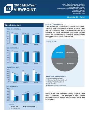 2015 Mid-Year Viewpoint Nashville Retail Report