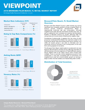 2016 Viewpoint Broward-Palm Beach Retail Report