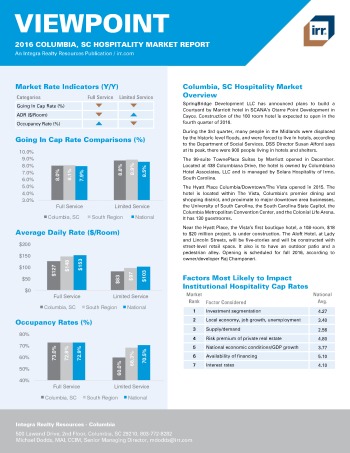2016 Viewpoint Columbia Hospitality Report
