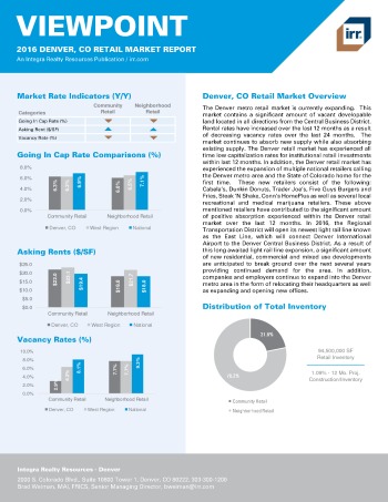 2016 Viewpoint Denver Retail Report
