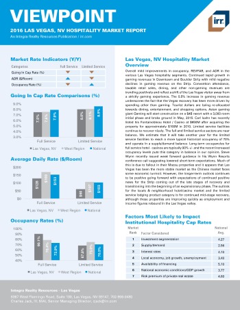 2016 Viewpoint Las Vegas Hospitality Report