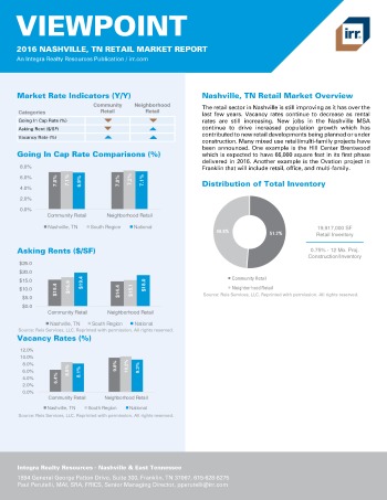 2016 Viewpoint Nashville Retail Report