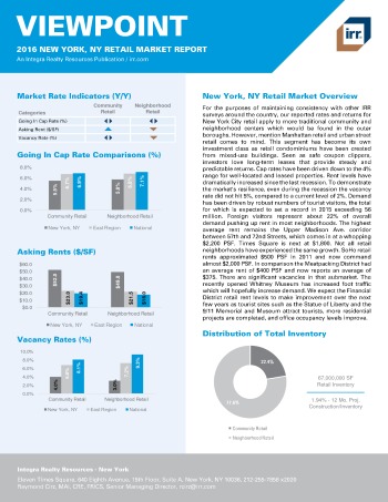 2016 Viewpoint New York Retail Report