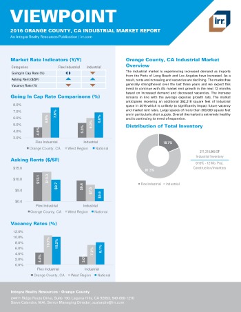 2016 Viewpoint Orange County Industrial Report
