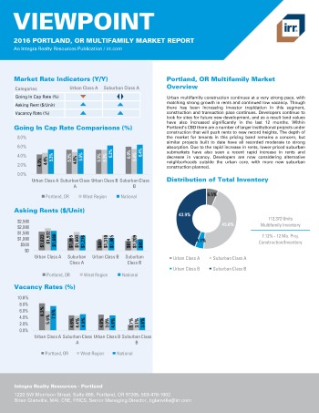 2016 Viewpoint Portland Multifamily Report
