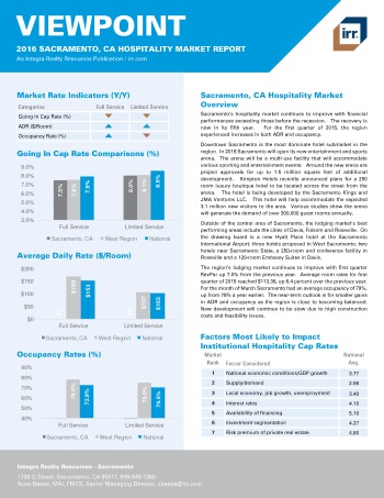 2016 Viewpoint Sacramento Hospitality Report