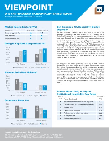 2016 Viewpoint San Francisco Hospitality Report