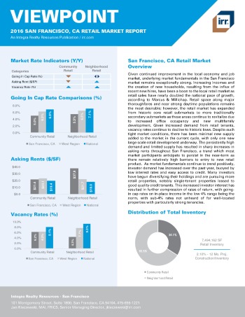 2016 Viewpoint San Francisco Retail Report