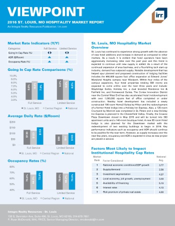 2016 Viewpoint Saint Louis Hospitality Report