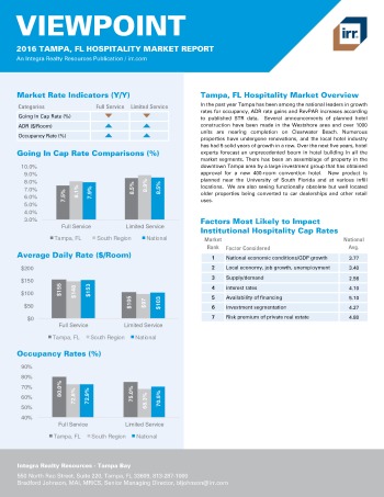 2016 Viewpoint Tampa Hospitality Report