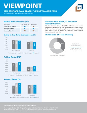 2016 Mid-Year Viewpoint Broward-Palm Beach Industrial Report