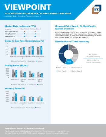 2016 Mid-Year Viewpoint Broward-Palm Beach Multifamily Report