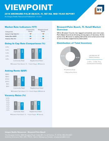 2016 Mid-Year Viewpoint Broward-Palm Beach Retail Report