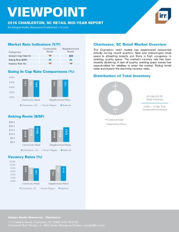 2016 Mid-Year Viewpoint Charleston Retail Report