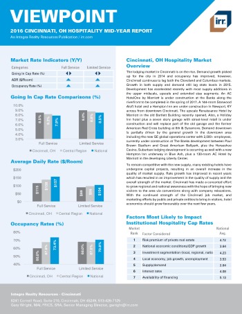 2016 Mid-Year Viewpoint Cincinnati Hospitality Report