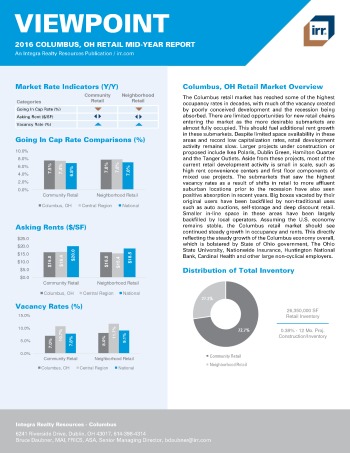 2016 Mid-Year Viewpoint Columbus Retail Report