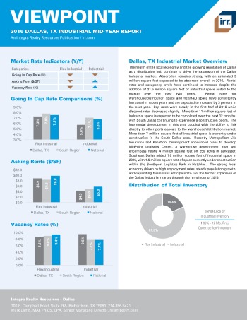 2016 Mid-Year Viewpoint Dallas Industrial Report