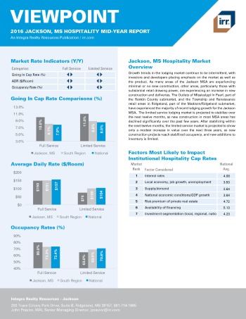 2016 Mid-Year Viewpoint Jackson Hospitality Report