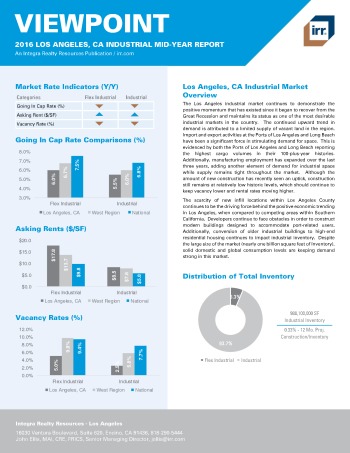 2016 Mid-Year Viewpoint Los Angeles Industrial Report