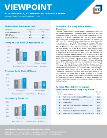 2016 Mid-Year Viewpoint Louisville Hospitality Report