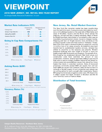 2016 Mid-Year Viewpoint New Jersey Northern Retail Report