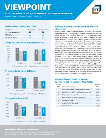 2016 Mid-Year Viewpoint Orange County Hospitality Report